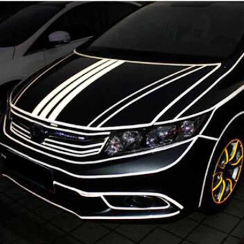 1 шт. см х 5 м классные светоотражающие наклейки для автомобиля светоотражающая