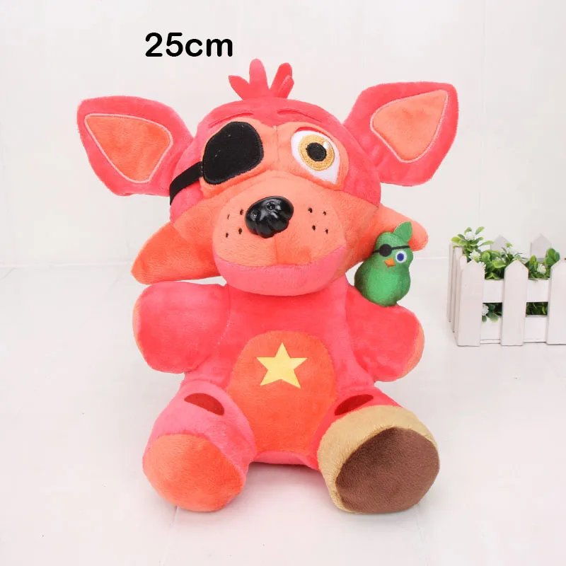 45 см Большой размер Five nights at freddy's FNAF мягкие игрушки Foxy Freddy Fazbear Бонни мангл Фокси Чика плюшевые куклы детские игрушки - Цвет: Rockstar Foxy 25cm