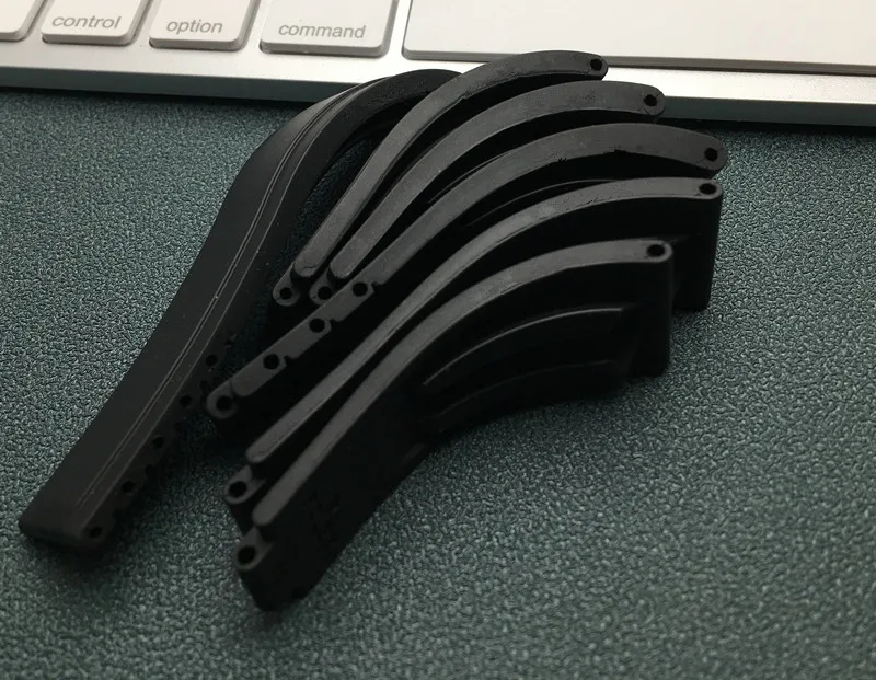 Ремешок силиконовый для наручных часов эластичный браслет из флюорового каучука