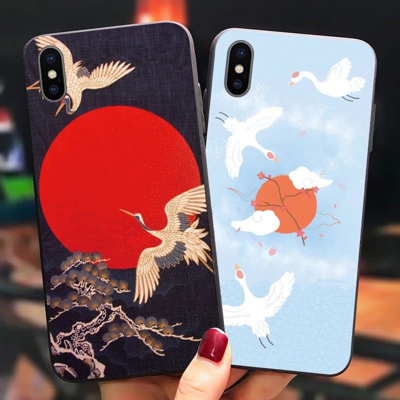 Японский чехол для телефона с краном huawei P30 P20 Lite Pro mate 30 20 мягкая задняя крышка honor 8