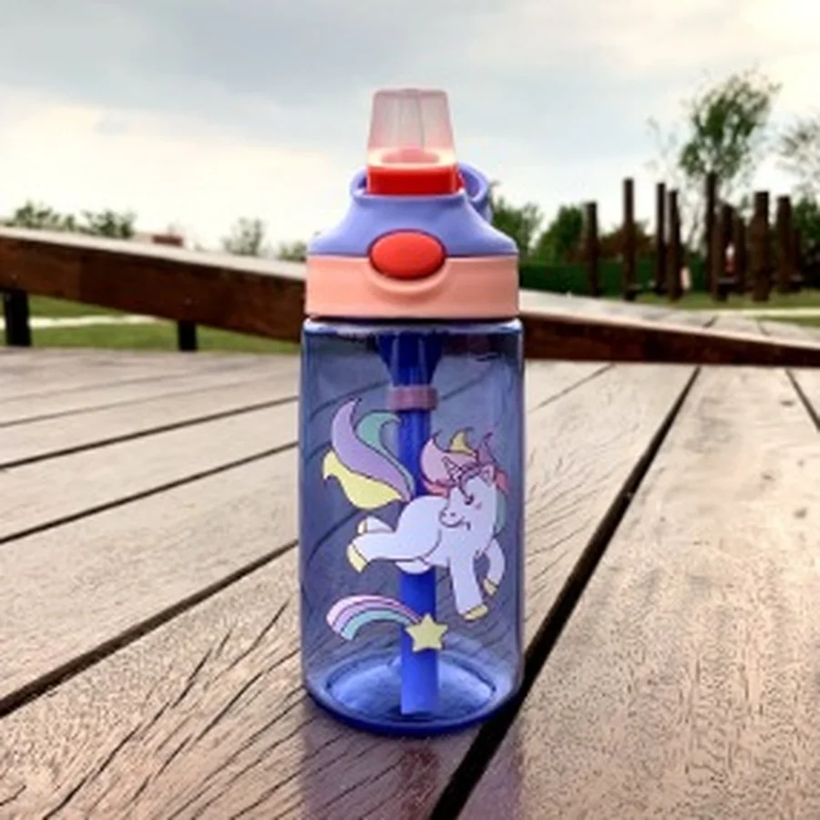 

Outdoor Cartoon Cute Water Bottle Sport Student Water Bottle Children School Drinking Botellas De Agua Kitchen Items DF50WB
