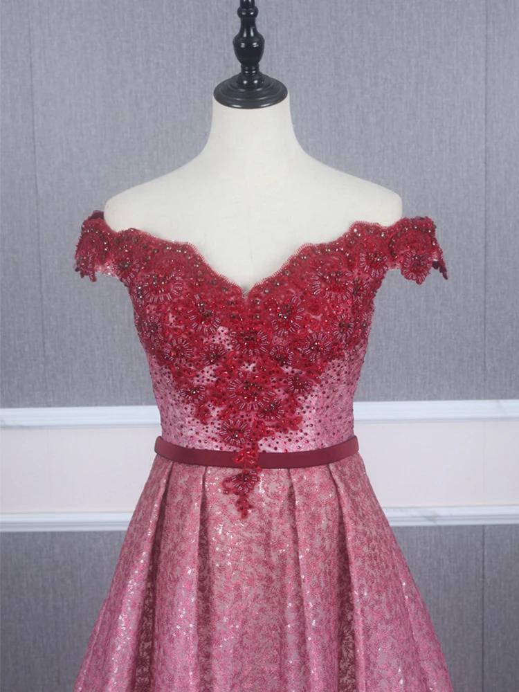 Женское вечернее платье большого размера бальное Черное меняющее цвет вырез