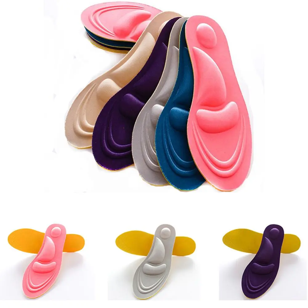 Горячая Новинка 1 пара 4D Спортивная губка мягкая стелька на высоком каблуке