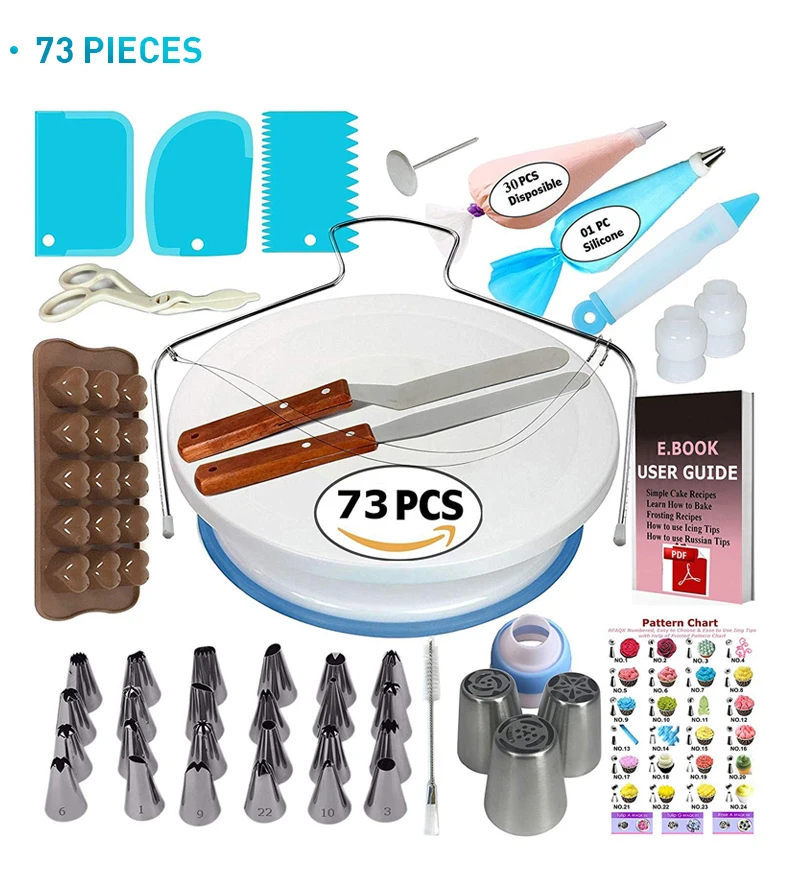 Набор для самостоятельной выпечки кондитерские насадки подставка торта