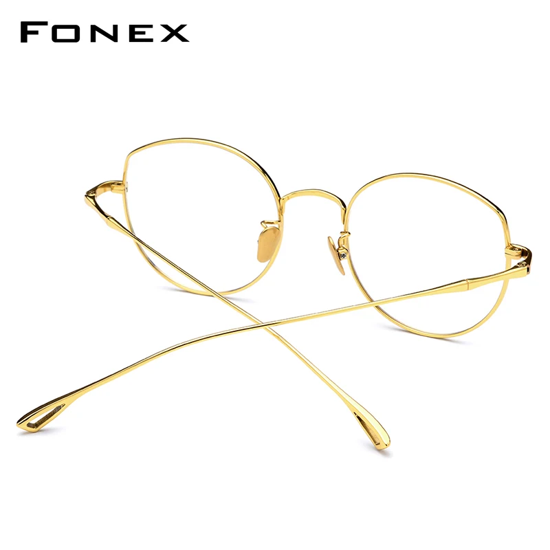 FONEX чистый B Титан оправа для очков Для женщин сверхлегкие рецепту мужчин
