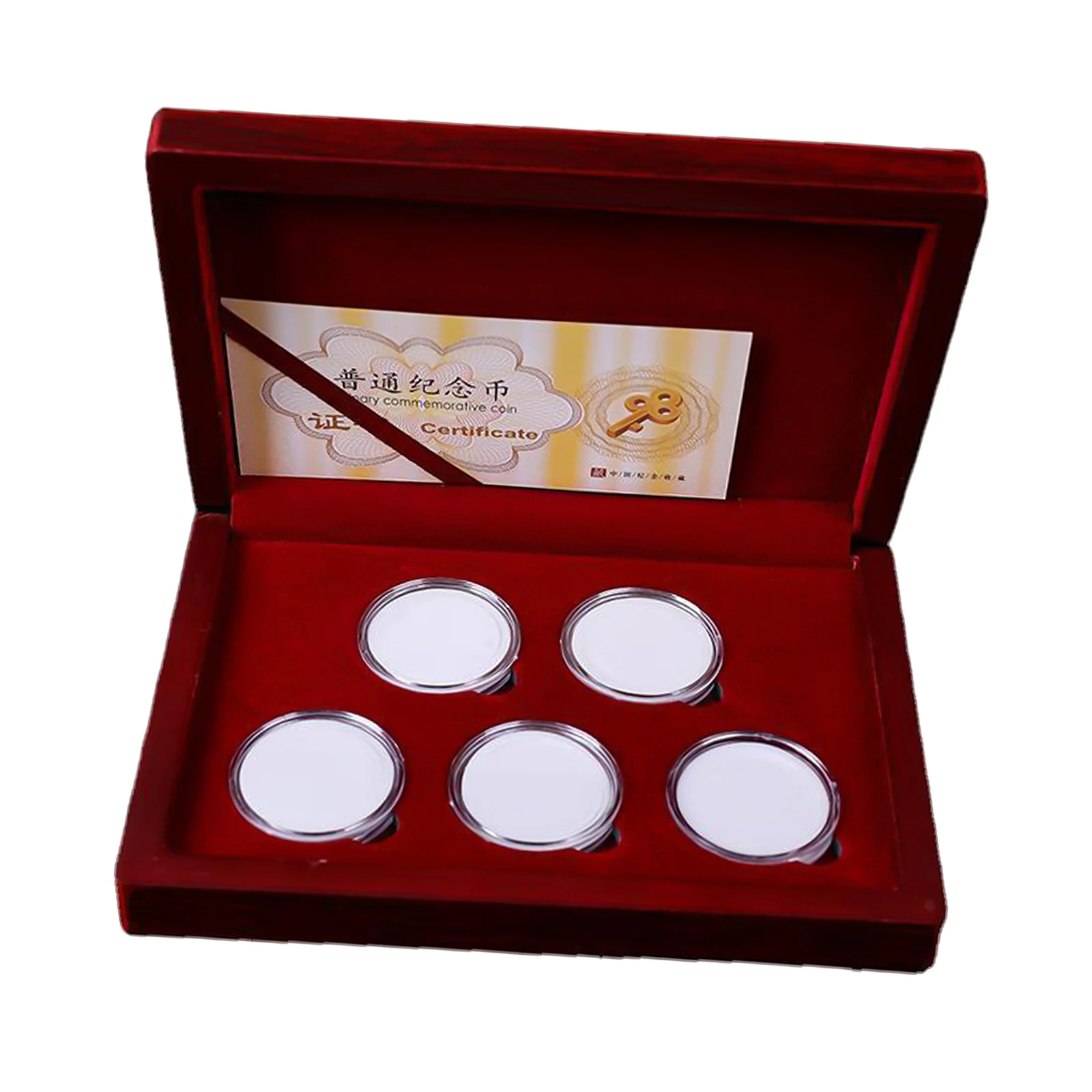 

COIN STORAGE BOX HOLDER DISPLAY CASE AND CUSHION PAD FOR COINS COLLECTION