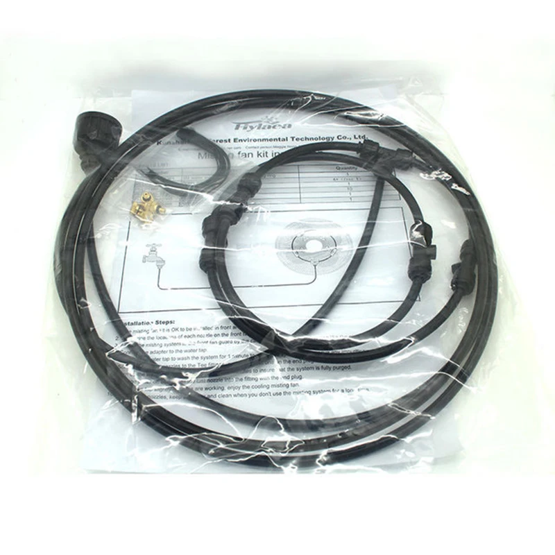 

Spray Set Outdoor Cooling Low Pressure Spray Ring Fan Cooling System for Home Gardening Agricultural Production 16 Inch Sprayers