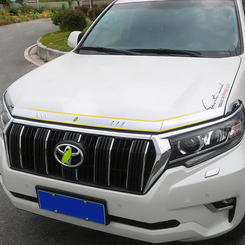 Карманго для Toyota Land Cruiser Prado 150 автомобильный Стайлинг передний капот хромированная накладка рамка наклейка внешние аксессуары