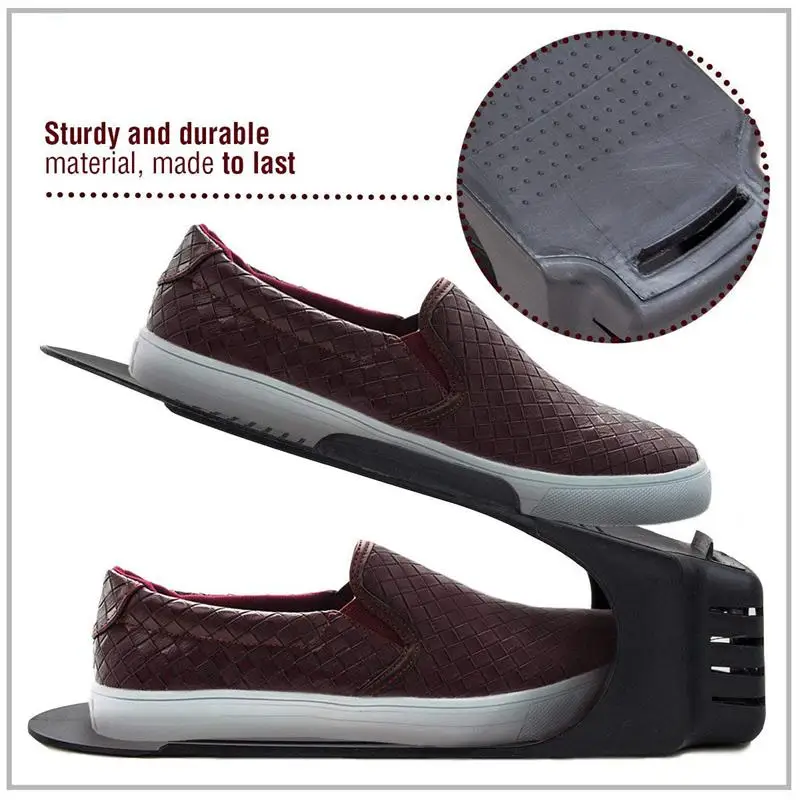 Горячая Распродажа отсеки для обуви органайзер двойной держатель хранения набор