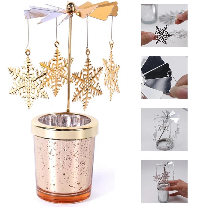 Металлический подсвечник с Рождеством Декор для домашнего стола подарки на