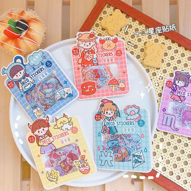 

Ins Sticker Creative Cartoon Hand Account Sticker Anime Little Girl Paste Mobile Phone Decoration Translucent Waterproof Sticker