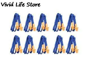 10 шт./лот 3 м защита от шума 25 дБ Мягкие Силиконовые Проводные многоразовые