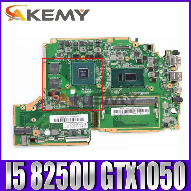 

Akemy For Lenovo 330S-15IKB Notebook Motherboard CPU I5 8250U GTX1050 GPU 4GB Onboard RAM 4GB Tested 100% Work