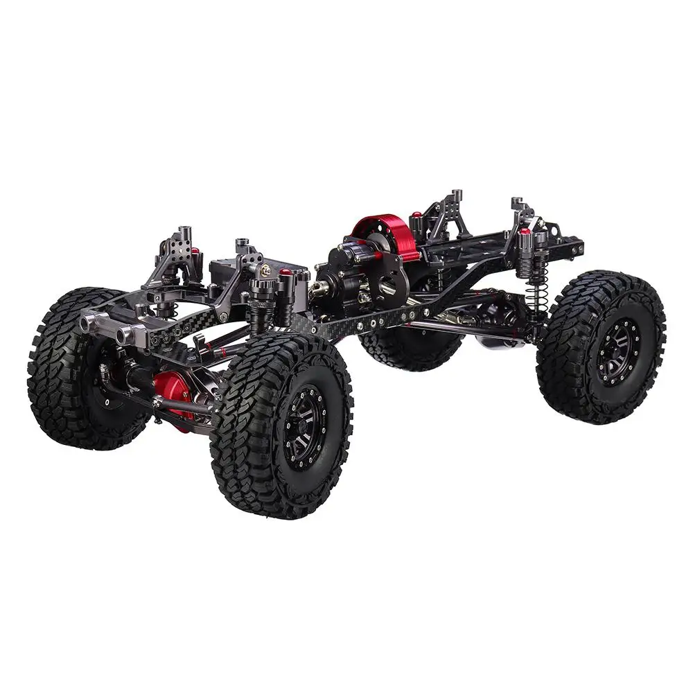 CNC Алюминиевый металлический карбоновый каркас для 1/10 гусеничный осевой SCX10 Rc шасси автомобиля 313 мм Колесная база