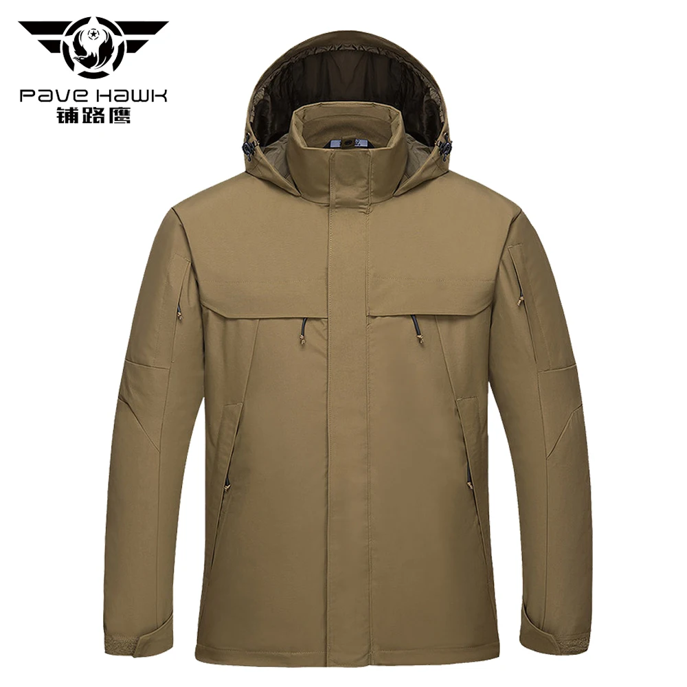 PAVEHAWK ультралегкие парки пальто для мужчин зимняя куртка с капюшоном