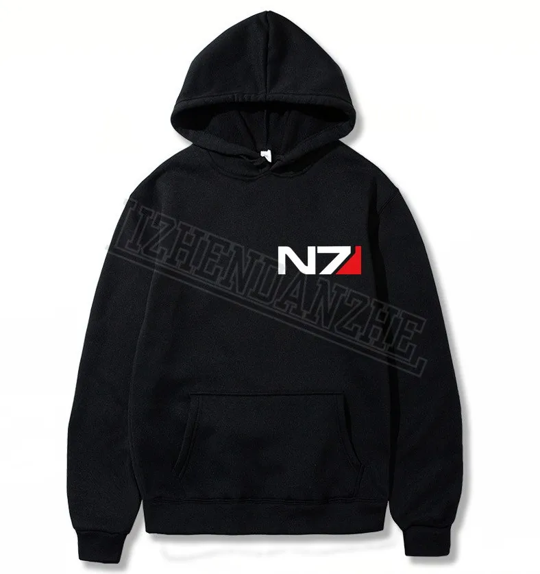 N7 Mass Effect 3 толстовки мужские системы Военный танк эмблема игра толстовка мужская