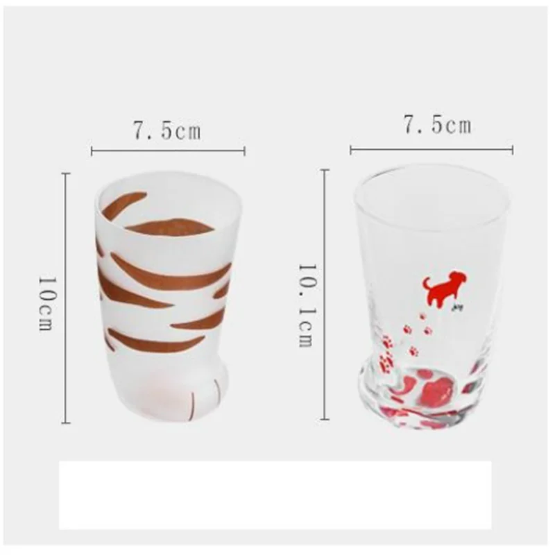 

Creative Cat Claw Cup Coffee Mug Frosted Glass Tumbler Drinkware Breakfast Milk Tea Juice Household Cups Kids Couples Girls Gift