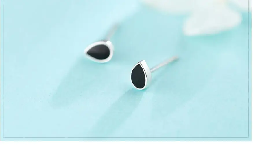 

925 Sterling Silver Stud Earrings For Women Female pendientes A082