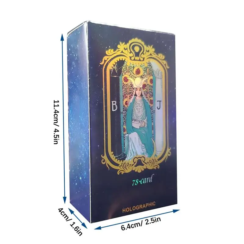 Tarot Cards Set Portable Deck With Guidebook 78 Classic Divination Fortune Telling Game Colorful | Спорт и развлечения