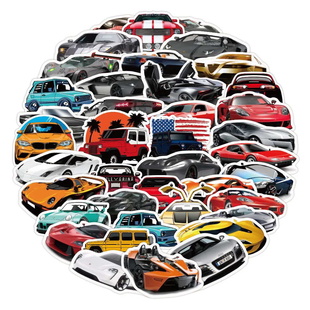 103050100pcs retrofit racing car graffiti stickers car motorcycle luggage phone guitar fridge laptop bike cool sticker toy free global shipping