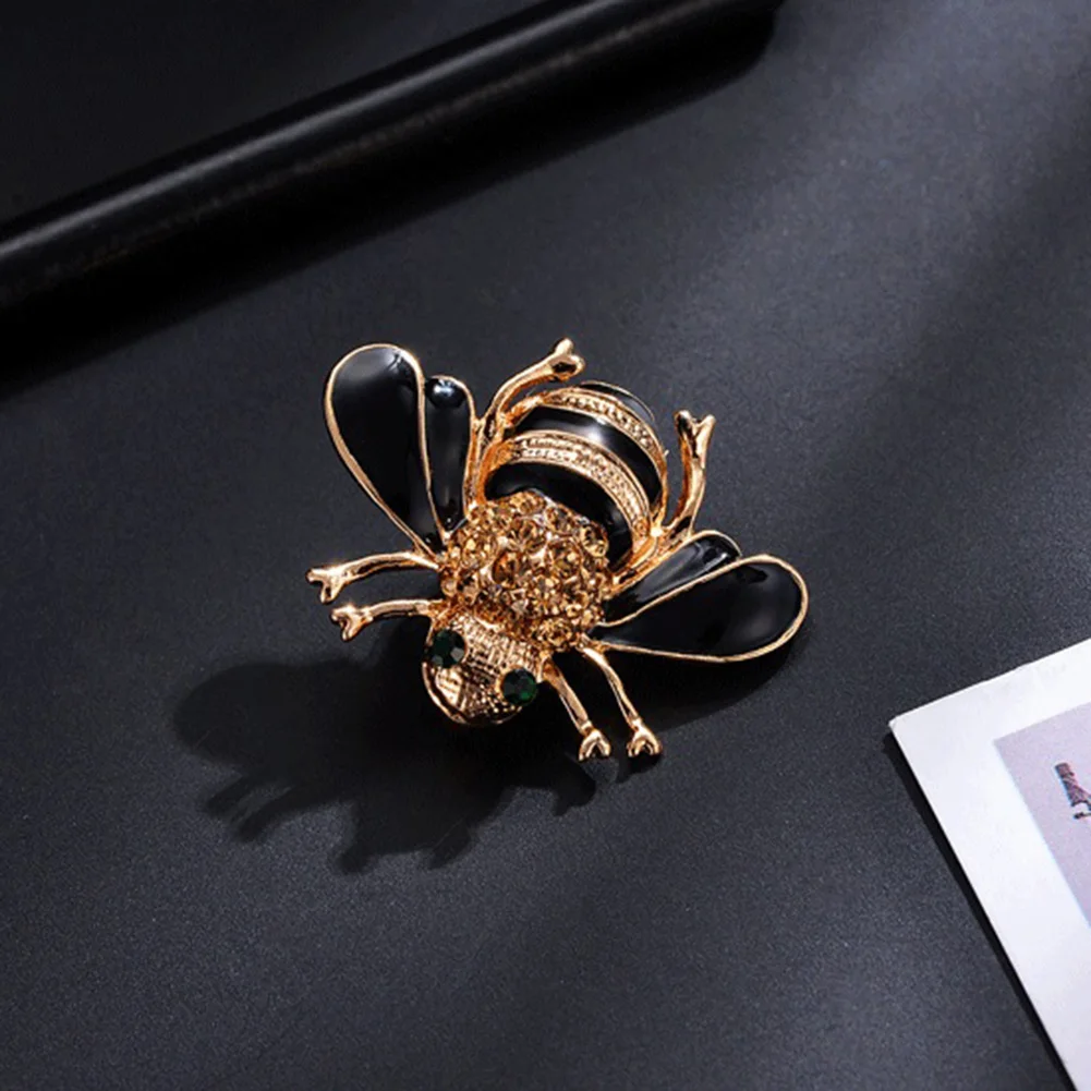 Женская маленькая пчела броши с кристаллами и стразами булавка брошь булавки