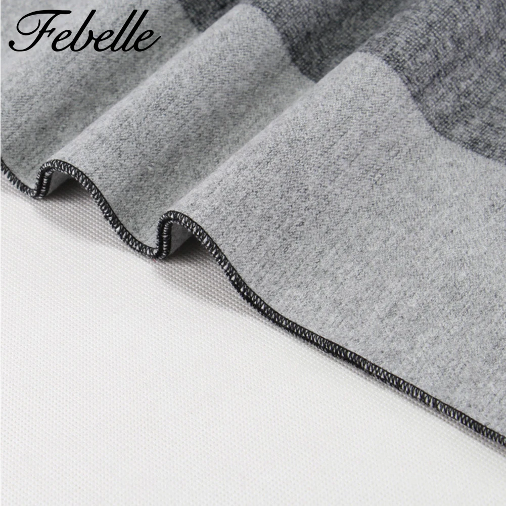 Кашемировый зимний мужской шарф Febelle роскошные брендовые осенние клетчатые