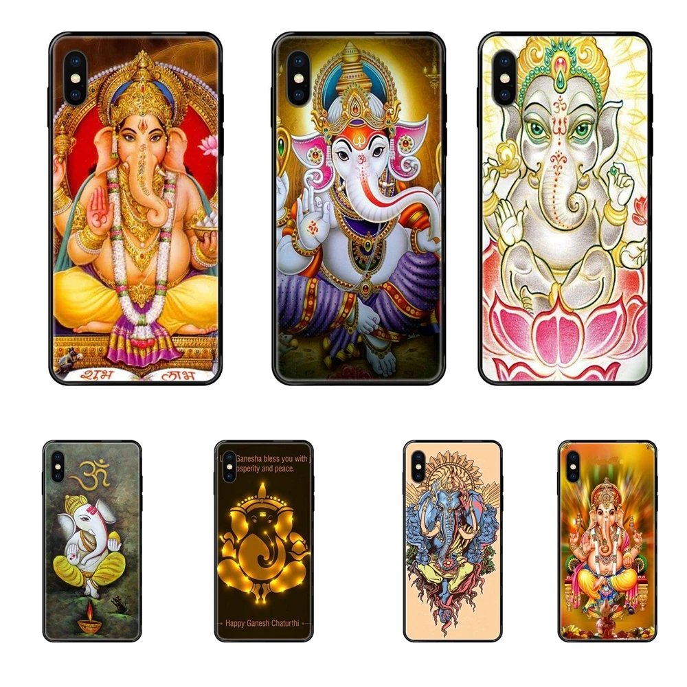 Чехол для телефона Lucky God Ganesh Elephant Buddha черный мягкий чехол из ТПУ iPhone 11 12 Pro 5 5S SE 5C 6 6S