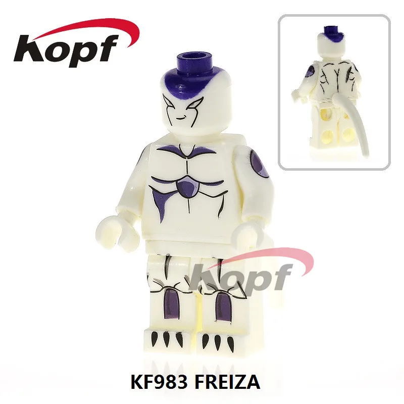 KF983 Without Box Одна распродажа фигурки Dragon Ball Z Freiza Black Goku идеальная ячейка Majin Buu Super Heroes строительные блоки детские игрушки подарок KF983 - Цвет: KF983 Without Box
