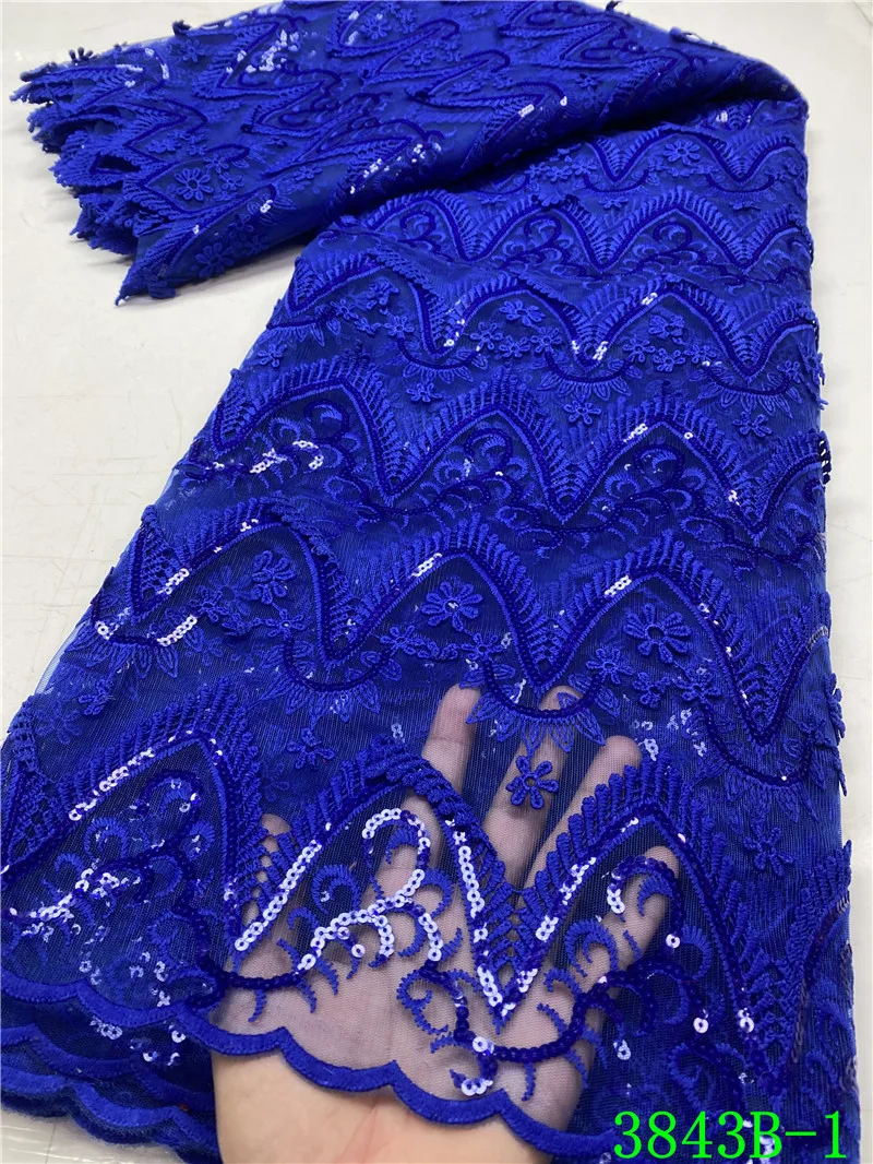 

Latest Fashion Sequin African Cord Lace Fabrics High Quality 2021 Tulle Lace With Embroidery Sequin Laces For Nigerian Party