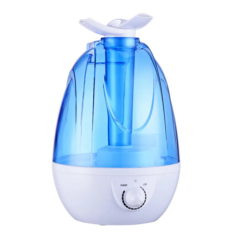 

4L Large Amount Of Fog Household Air Humidifier Essential Oil Aroma Diffuser Silent Dual Jet LED Light Ultrasonic Atomizer