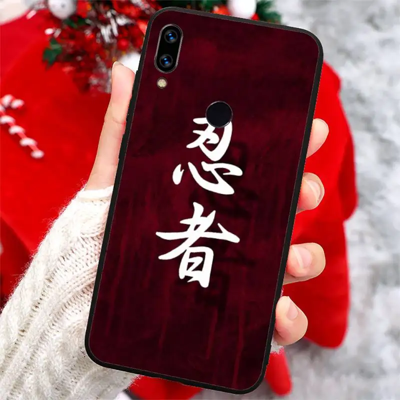 

Japan Jujitsu Ninja Samurai warrior Phone Case For Xiaomi Redmi note 7 8 9 t k30 max3 9 s 10 pro lite