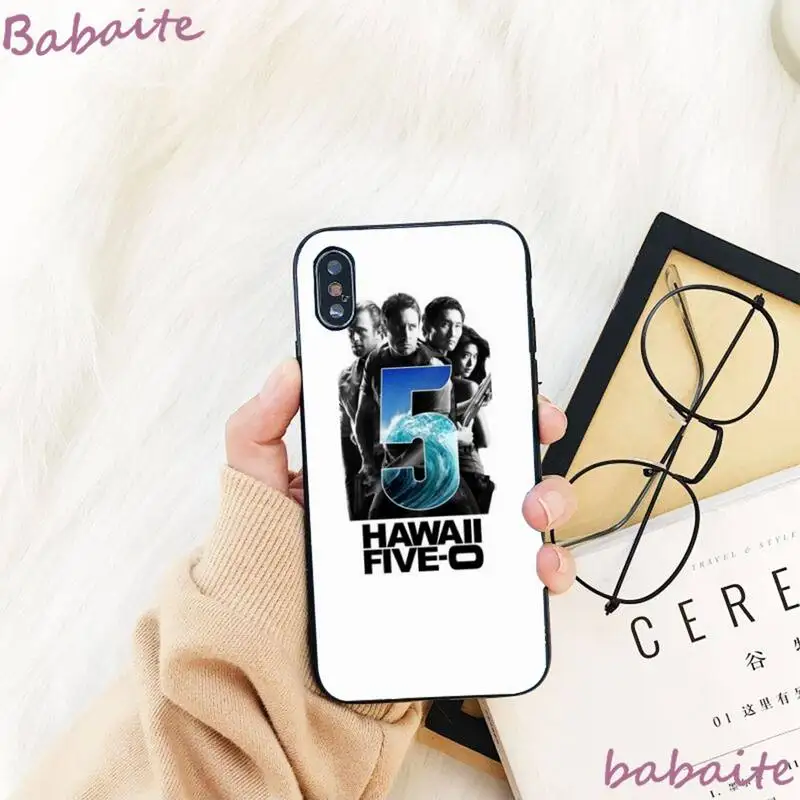 

Babaite TV hawaii five o Black Cell Phone Case For iPhone 8 7 6 6S Plus X XS MAX 5 5S SE XR 11 11pro promax 12 12Pro Promax
