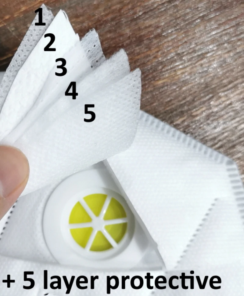 Маска для лица Пылезащитная противотуманная и фильтрационная дышащая быстрая