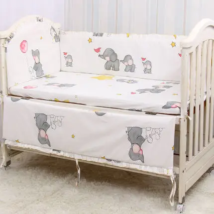 Комплект детского постельного белья из 5 предметов разборная детская кроватка