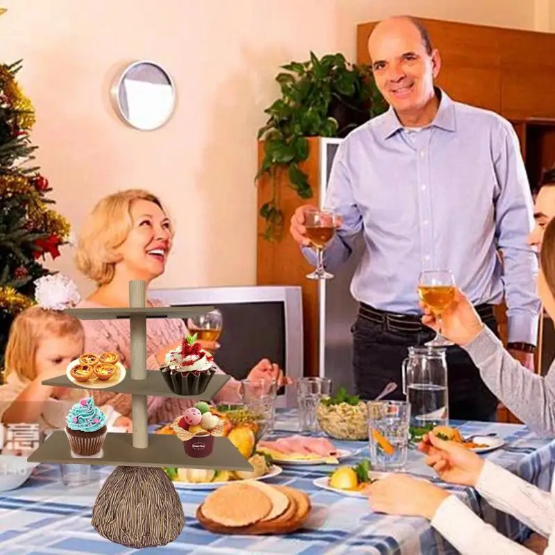 

Подставка для тарелок на Хэллоуин, метла для вечевечерние, полка для фруктов и еды, каучуковые поделки, домашнее украшение, Кухонное устройс...