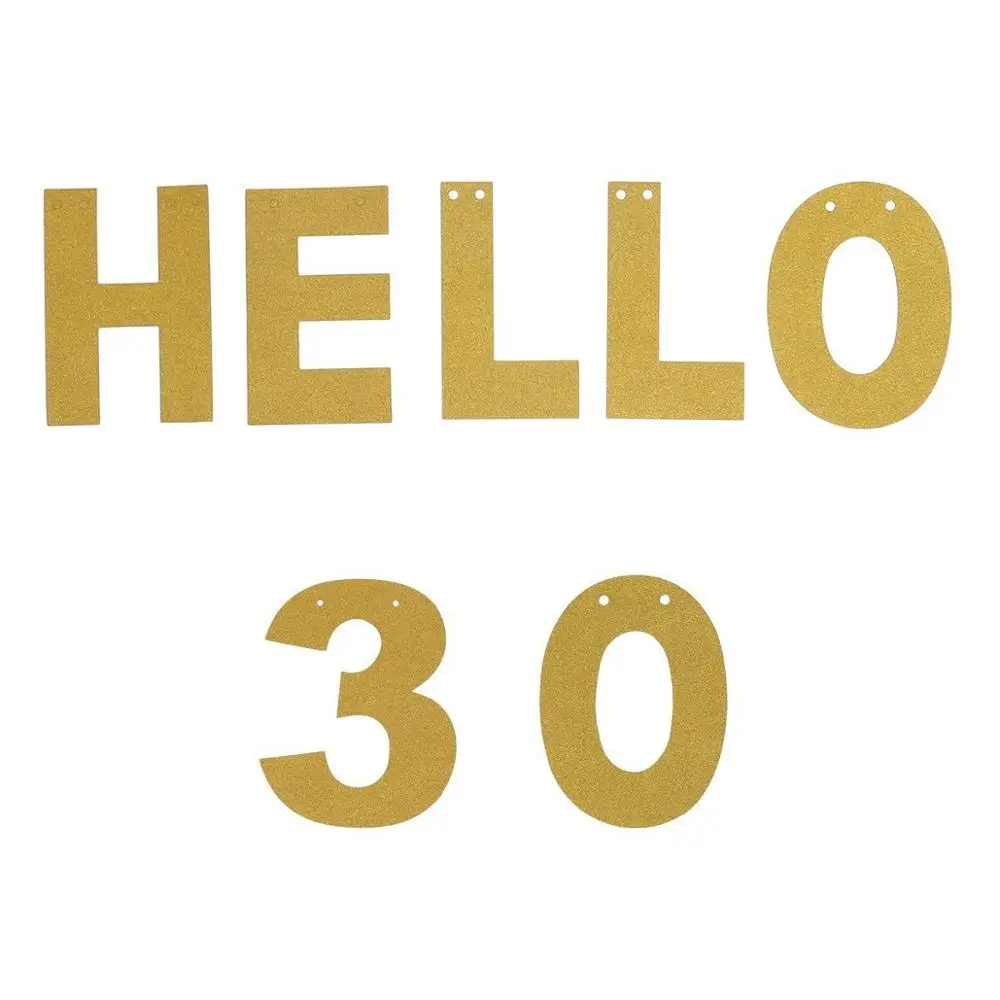 Для взрослых на день рождения День рождественские украшения с милой Hello 30 40 50 60