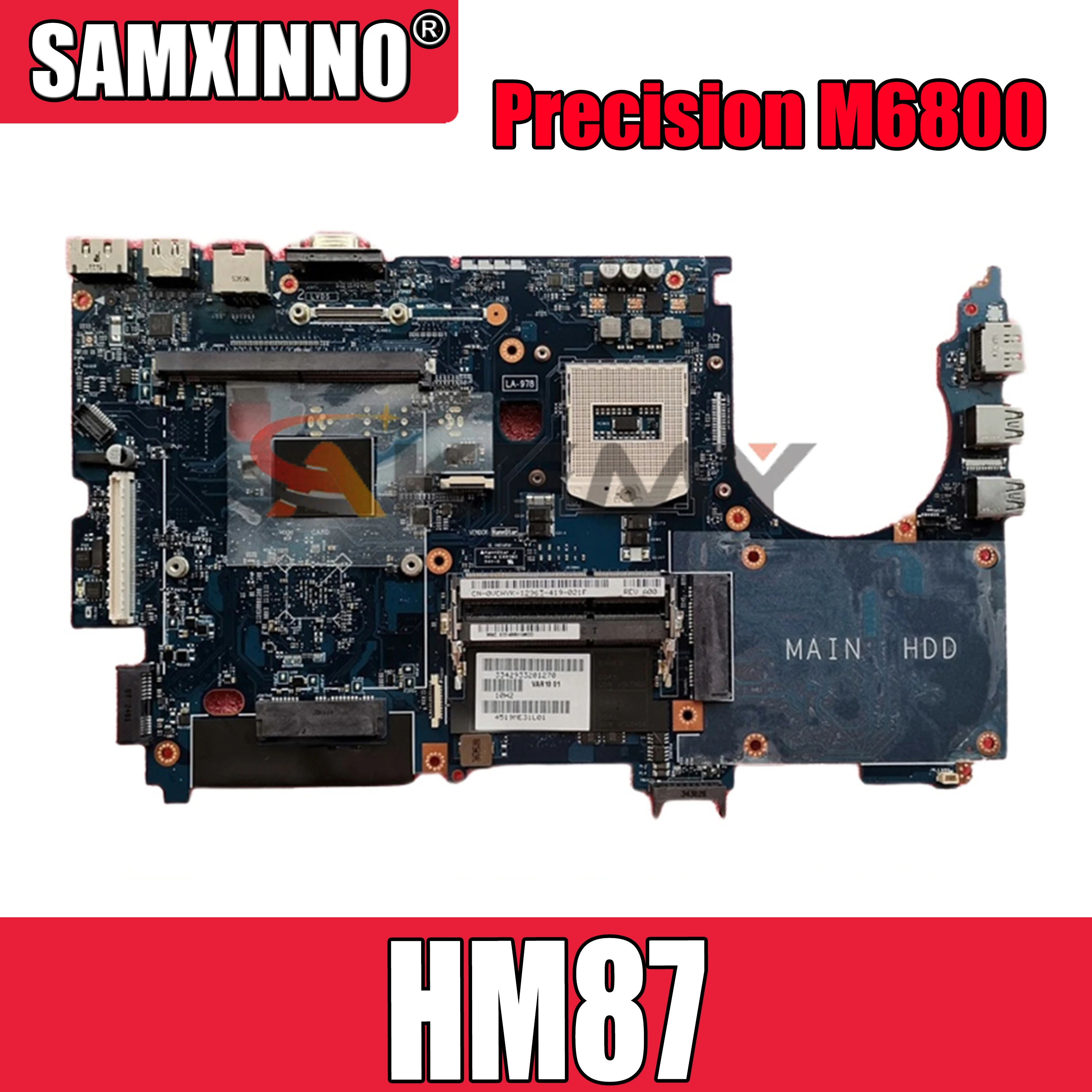 Оригинальная материнская плата для ноутбука DELL Precision M6800 Core HM87 CN-0HWH2H 0HWH2H LA-9781P |