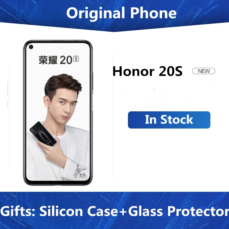 Оригинальный телефон Honor 20S 4G LTE Android 810 экран 9 0 дюйма FHD 2340X1080 8 ГБ ОЗУ 6 26 Гб ПЗУ 48 МП