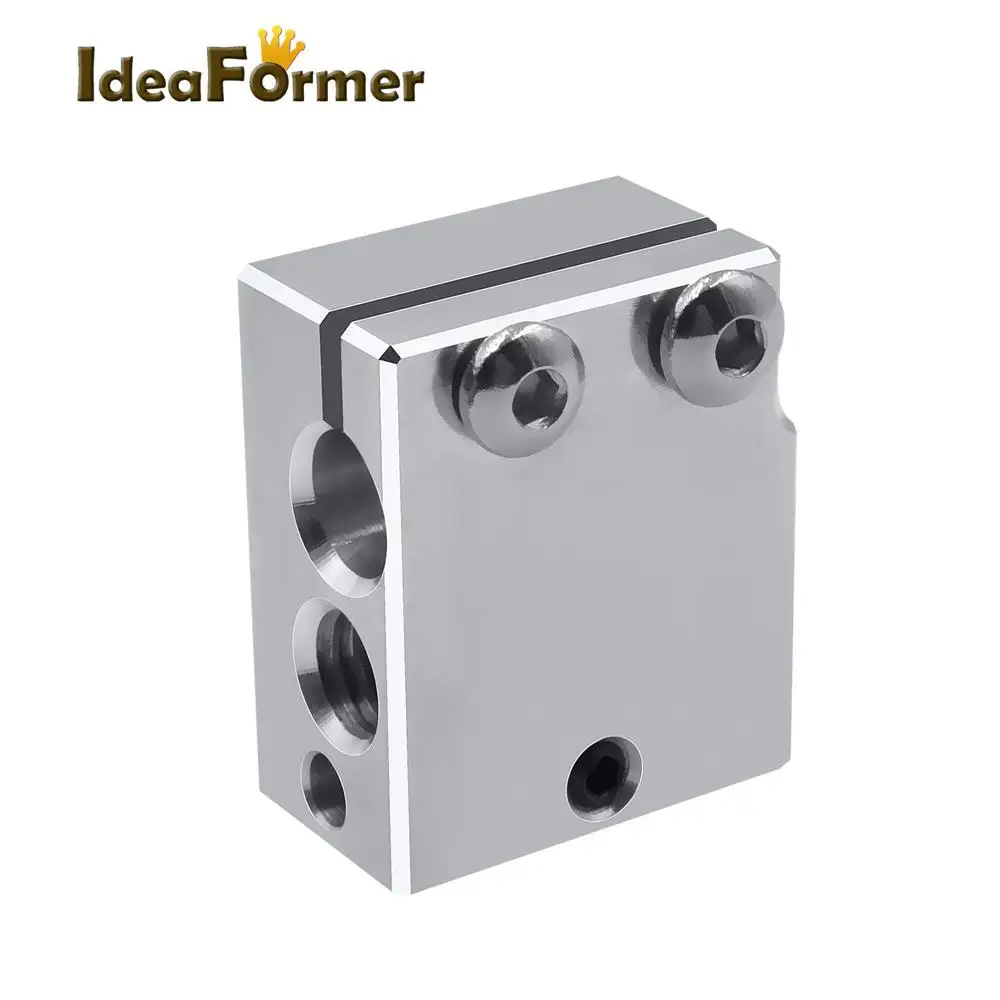 High Temperature PT100 Volcano Plated Auminium Heat Block For E3d Hotend 3D Printer Parts Heated for DDB Extruder Titan | Компьютеры и