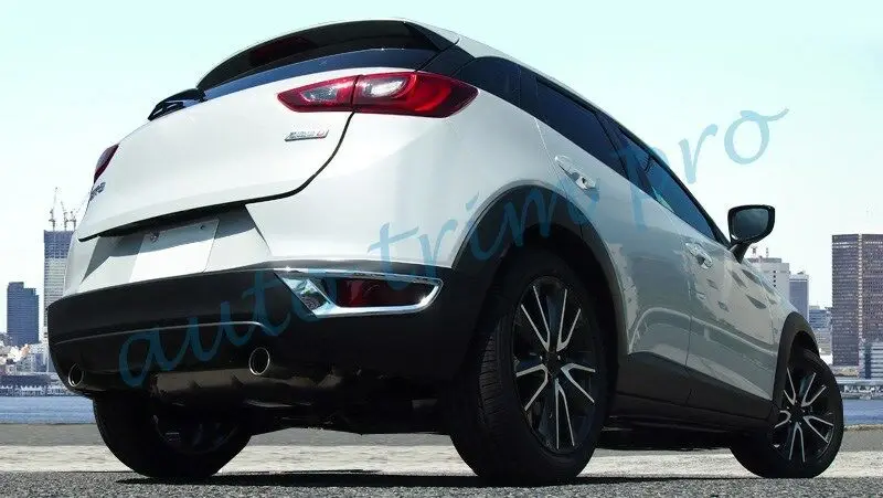 Автомобильные наружные детали, подходят для Mazda CX3 хромированный передний задний противотуманный светильник, противотуманный светильник, накладка, аксессуары для CX-3