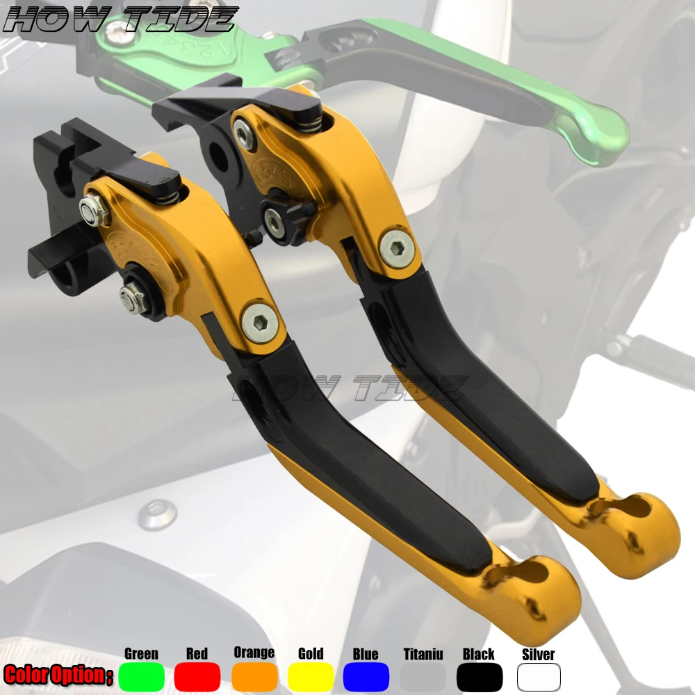 Складные Выдвижные рычаги тормозной муфты CNC Logo(GSR) для Suzuki GSR750 2011 2012 2013 2014 2015