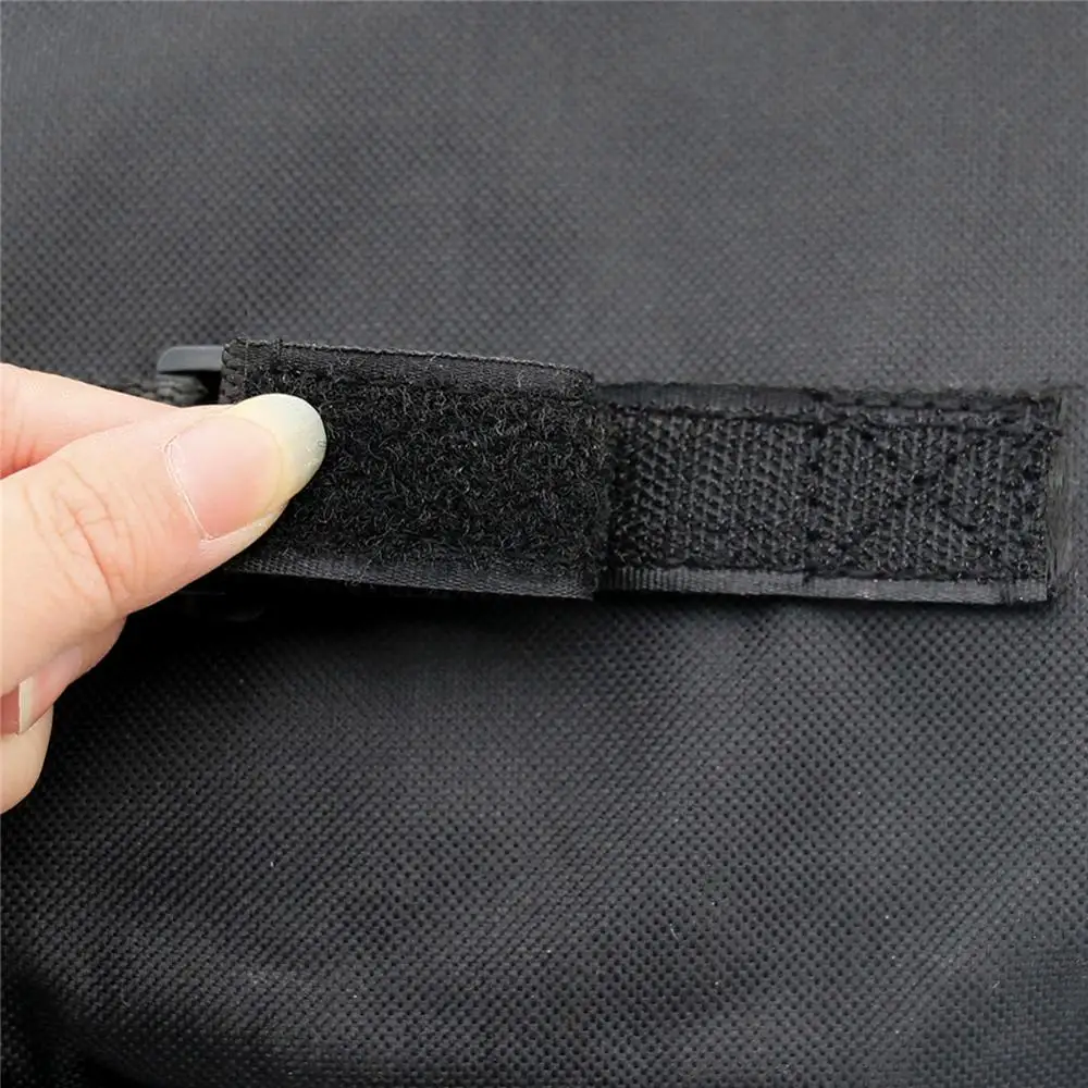 Черный нейлон мотоцикла боковые зеркала седельная сумка панье пакет багажные