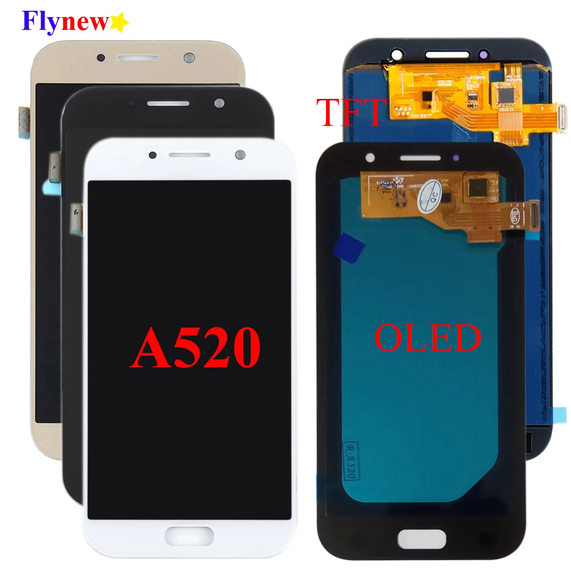 ЖК дисплей Super Amoled A520 для Samsung Galaxy A5 2017 A520F A520F/DS A520K|Экраны мобильных телефонов| |