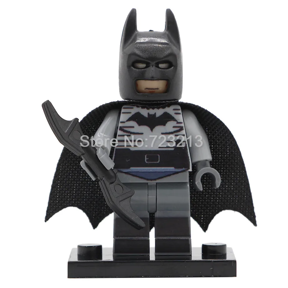 Batman Один супер герой фигурка Бэтмена титана Джокер Tomb Raider Лара Крофт Рокки Namor Storm Big Barda строительный блок кирпич набор игрушек - Цвет: Batman