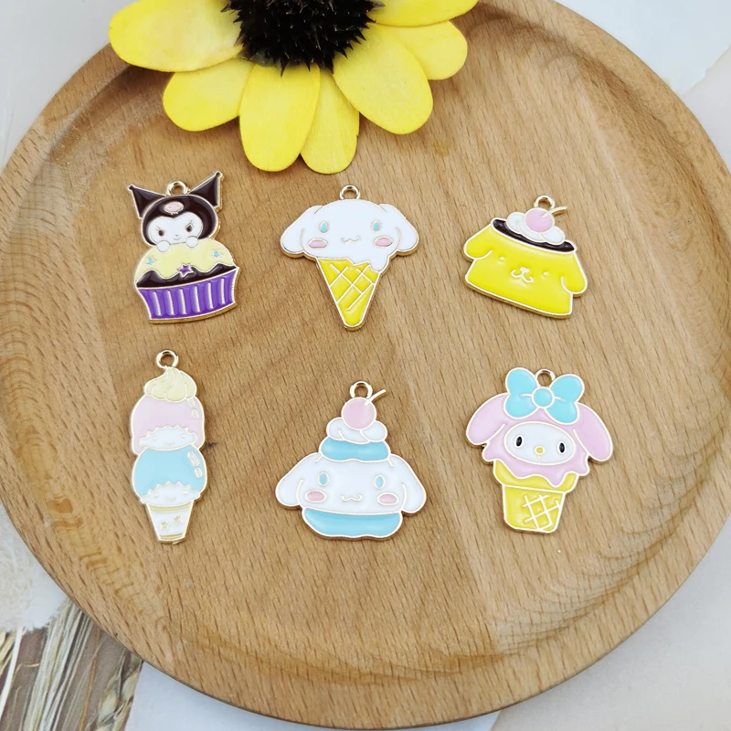 10 шт. эмалированные Подвески в виде мультяшных фигурок металлические подвески