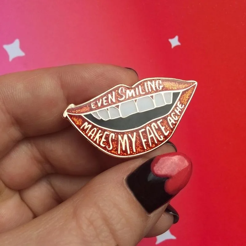 Булавка для губ блестящая булавка эмалированная изображение Рокки хоррор