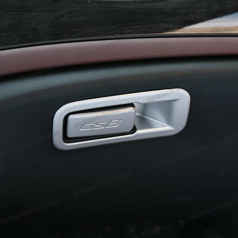 

Lsrtw2017, автомобильный копилот, ящик для перчаток, хромированная крышка для Trumpchi Gac Gs8 2017 2018 2019 2020 2021, аксессуары, детали для автомобиля