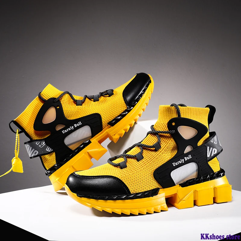 

Men Casual High-top Shoes Light Air Mesh Man Sneakers Trend Leisure Shoes Zapatillas Hombre Plus Size Men's Shoes