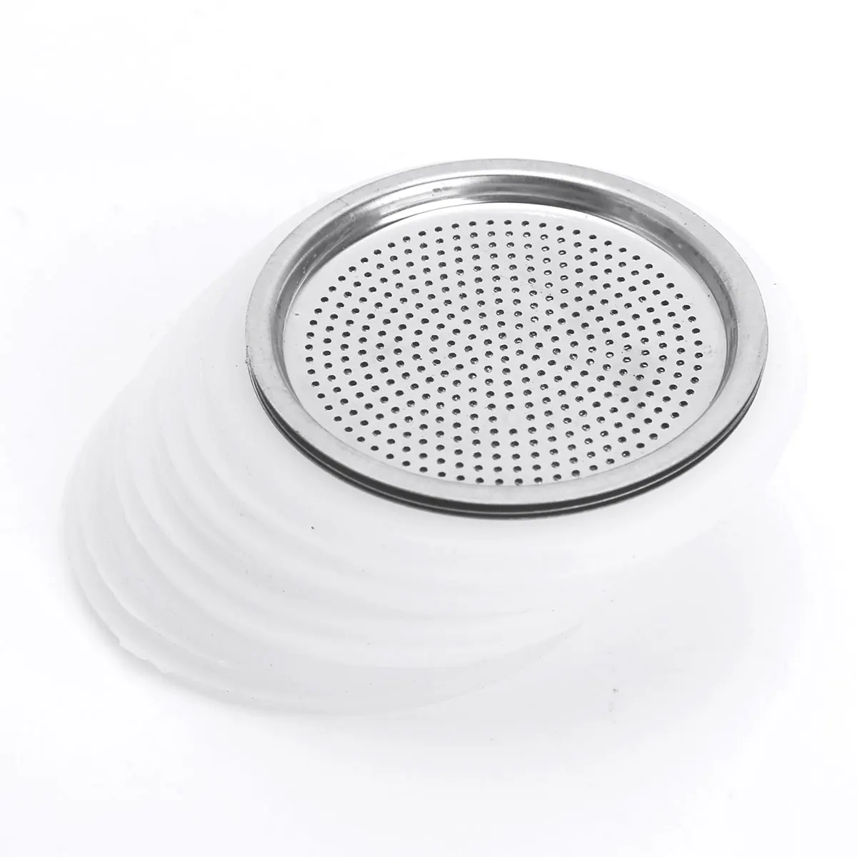 9 силиконовых прокладок и 3 сменных фильтра для кофеварки из нержавеющей