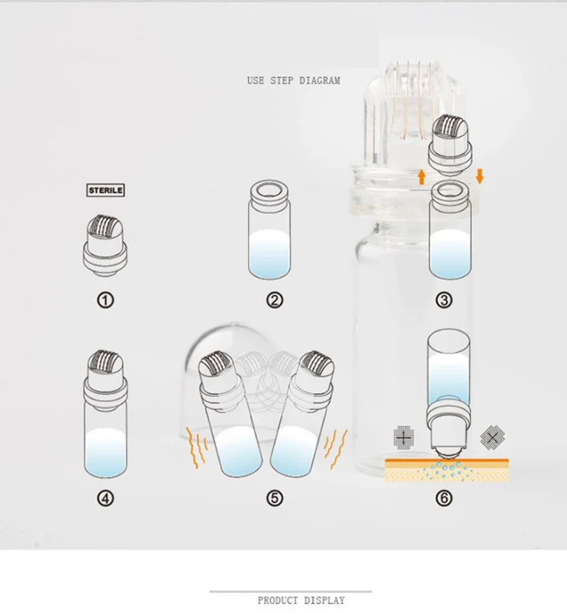 New Hydra Roller 20/64 Titanium Needles Micro Needle Derma Anti Aging Wrinkle Removal Meso | Красота и здоровье